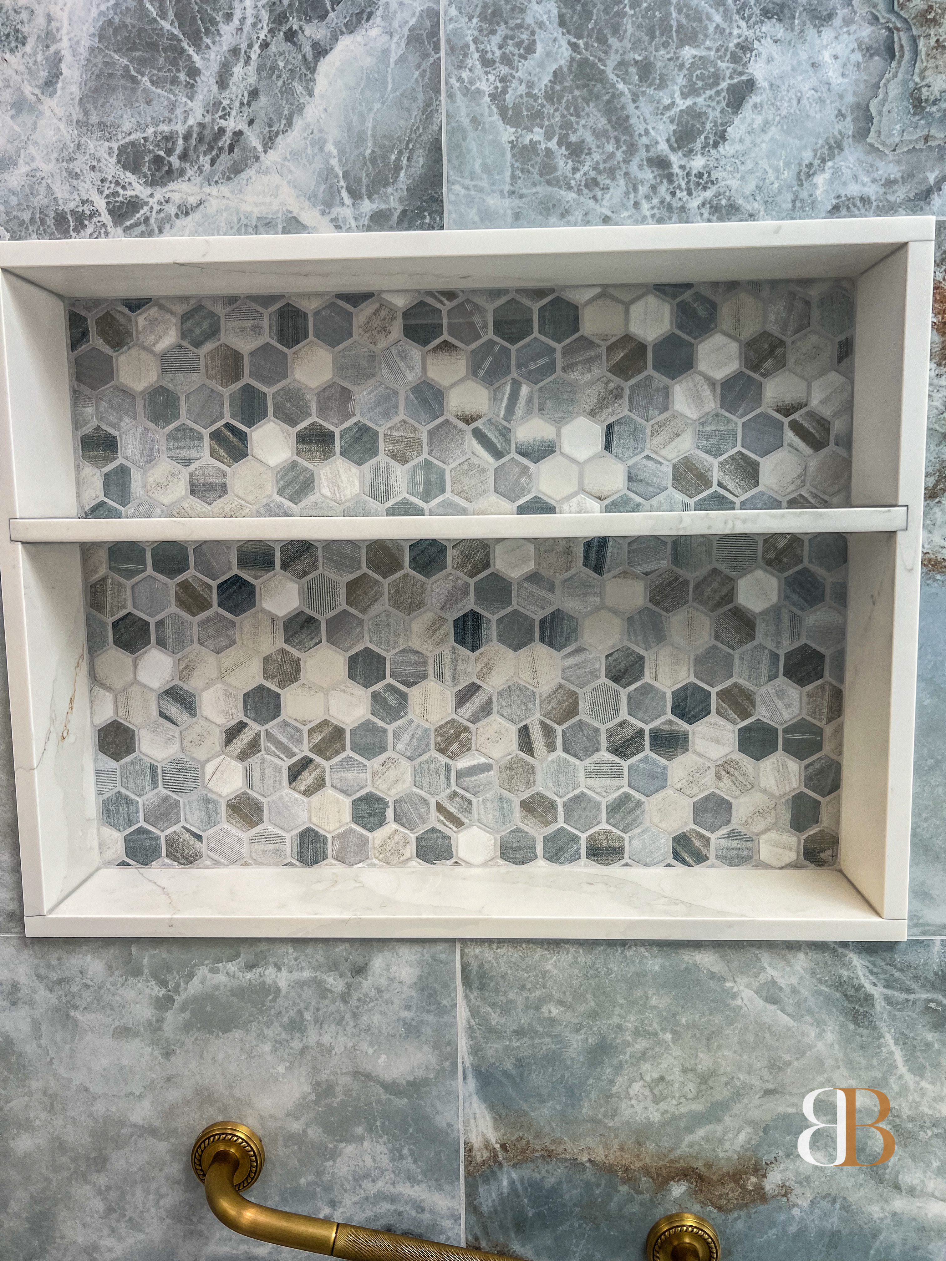 Contemporary bathroom remodel in Langhorne by B&B Associates Creations — photo 12